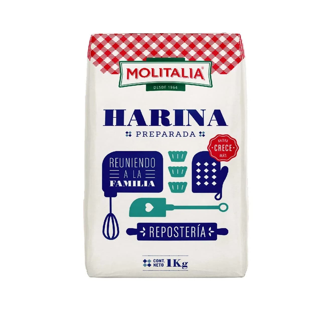Molitalia harina preparada 6 bolsas x 1 kg