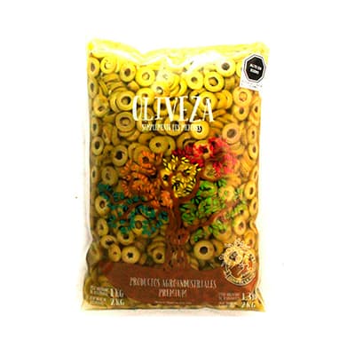 Oliveza aceitunas verde en rodajas bolsa x kg