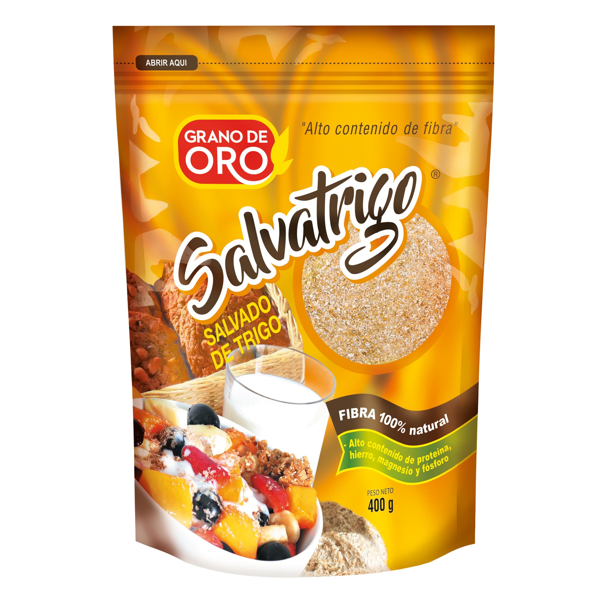 Grano de oro salvatrigo ziploc paquete 18 x 400 gr