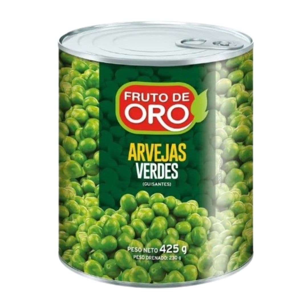 Fruto de oro arverjas verdes lata x 425 gr