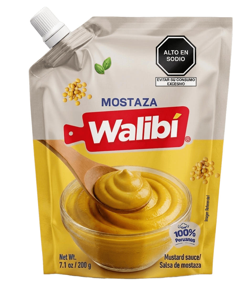 Walibi mostaza doypack x 200 gr x 12 und
