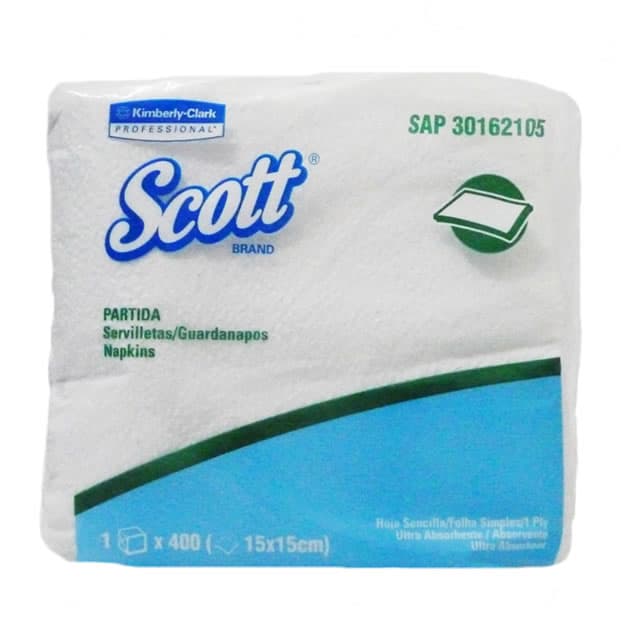 KCP servilleta blanca scott (15x15 cm) 16x400 hjs