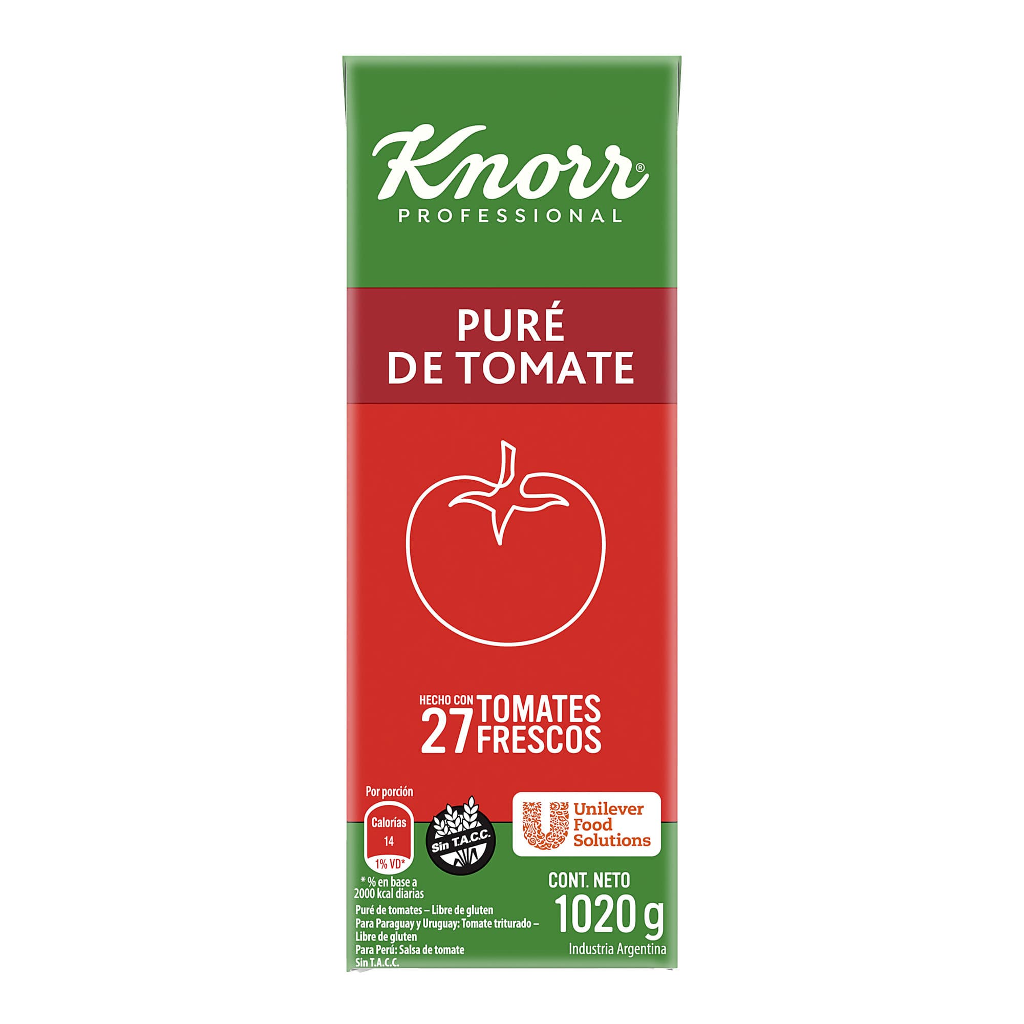 Knorr puré de tomate TTP x 1020 gr
