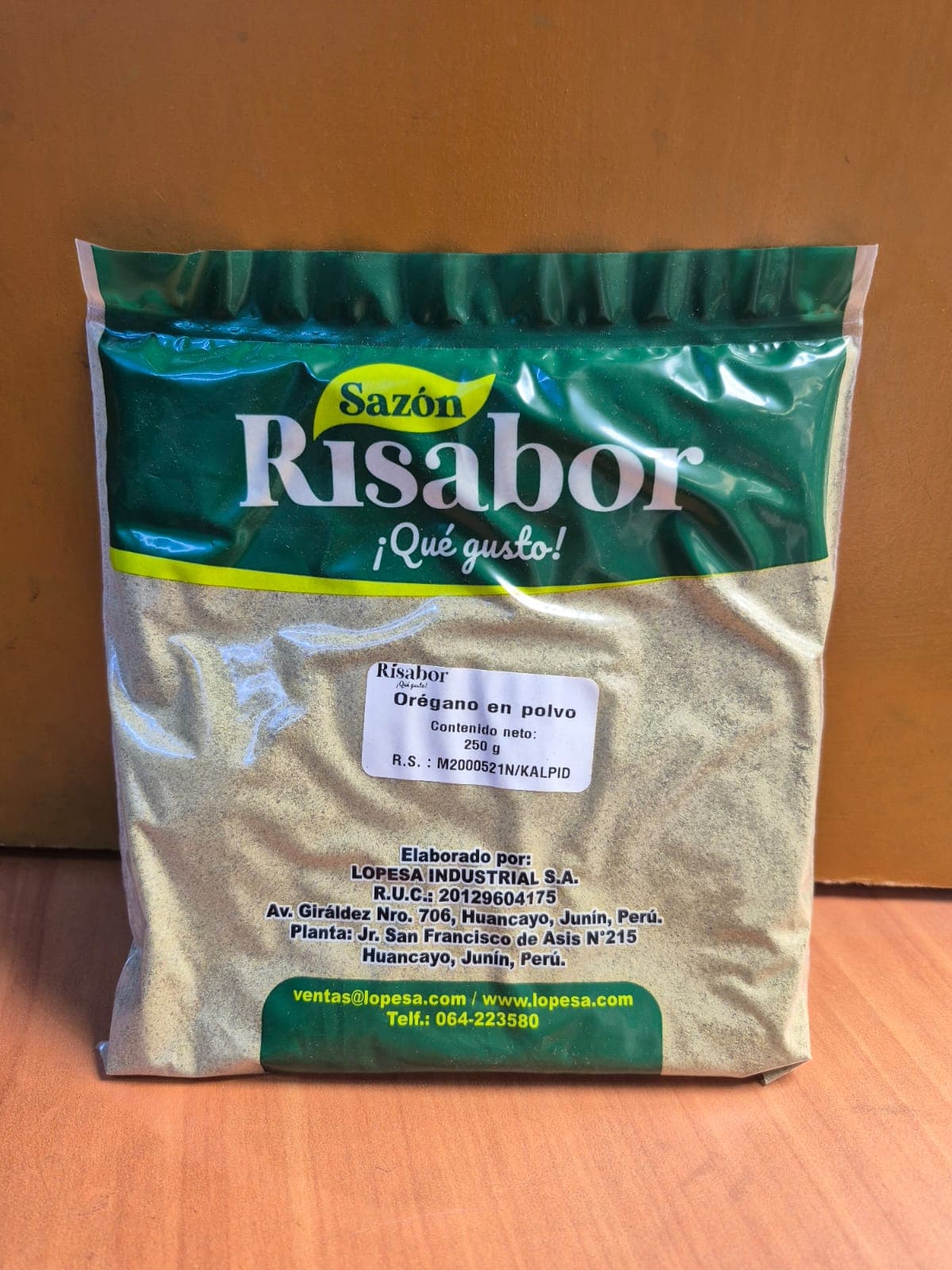 Especias oregano en polvo "Risabor" x 250 gr