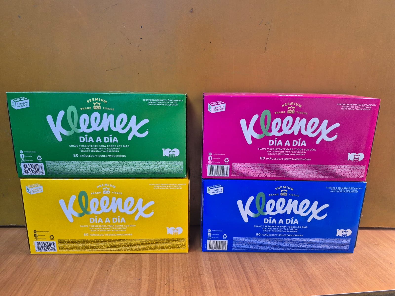 KCP pañuelos kleenex super 36 x 80 hojas 3p