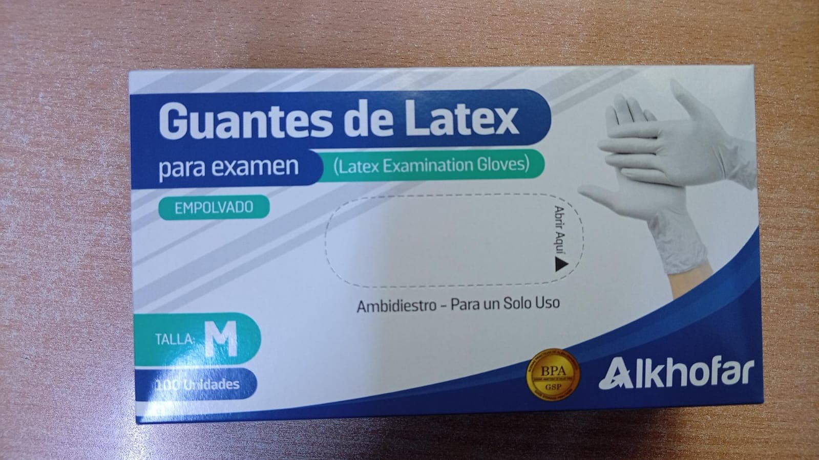 Guantes de latex para examen large caja x 100