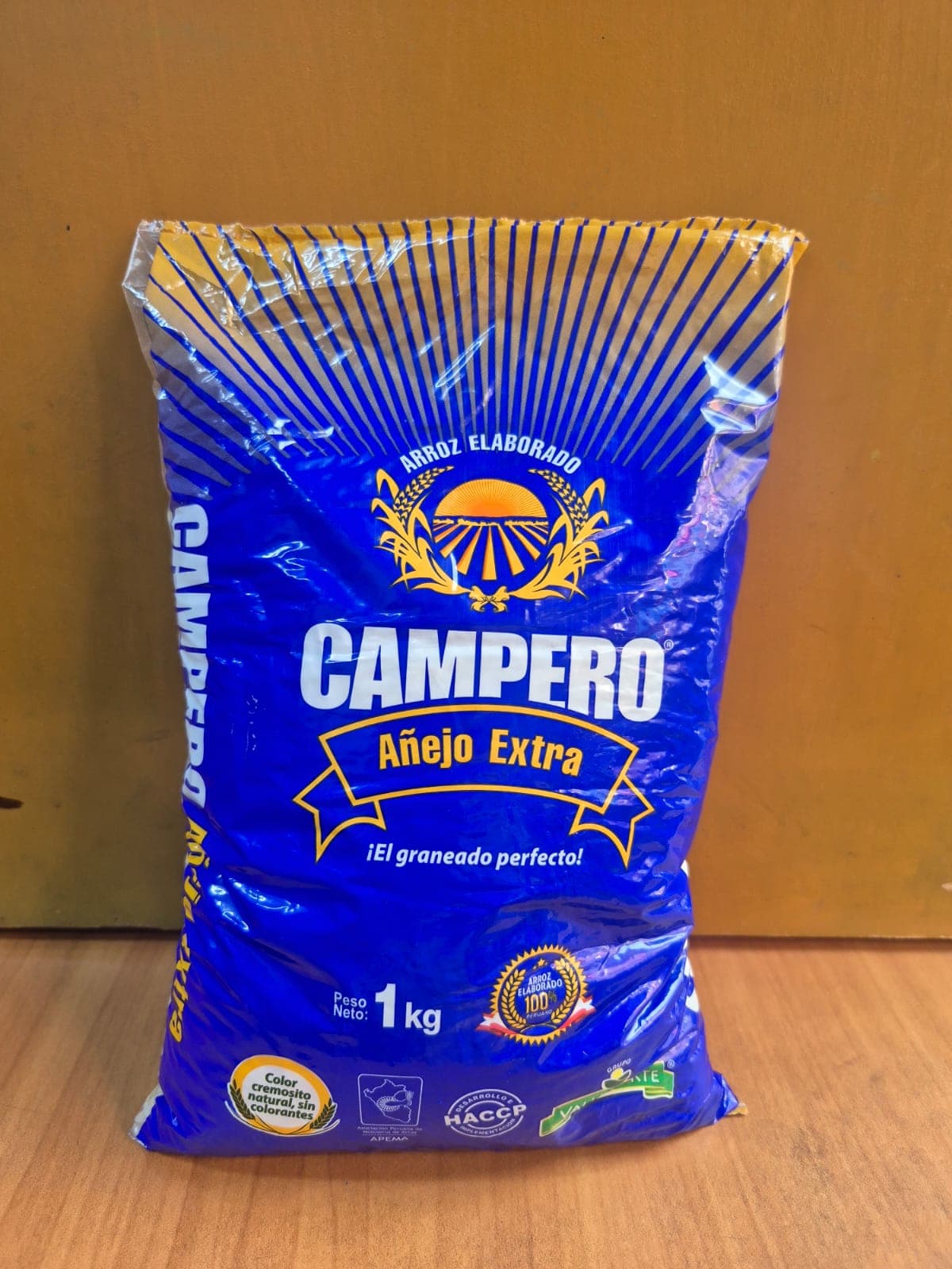 Arroz añejo extra "Campero" bolsa x 1 kg
