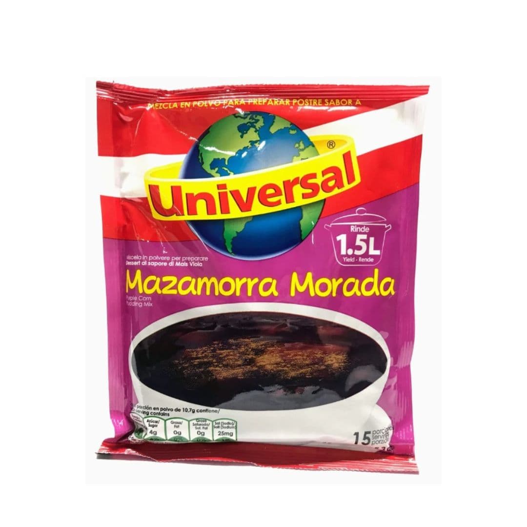 Universal mazamorra morada x 150 gr display x 12 und