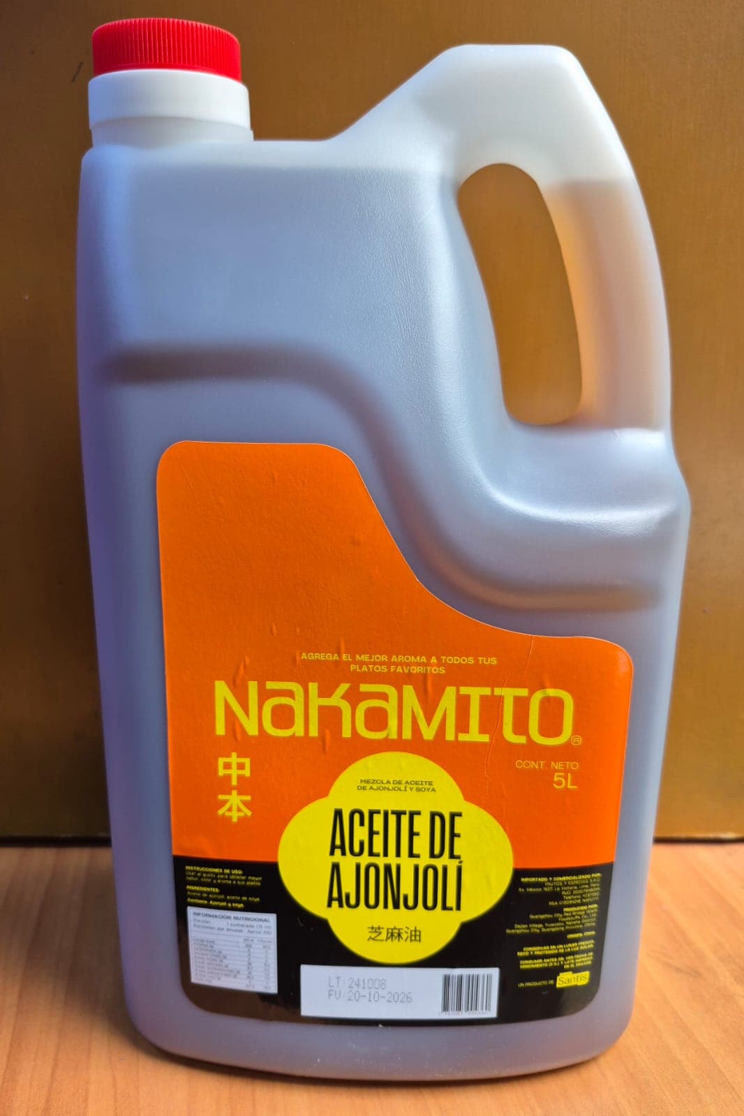 Aceite de ajonjoli "Barcidda" galón x 5 lt