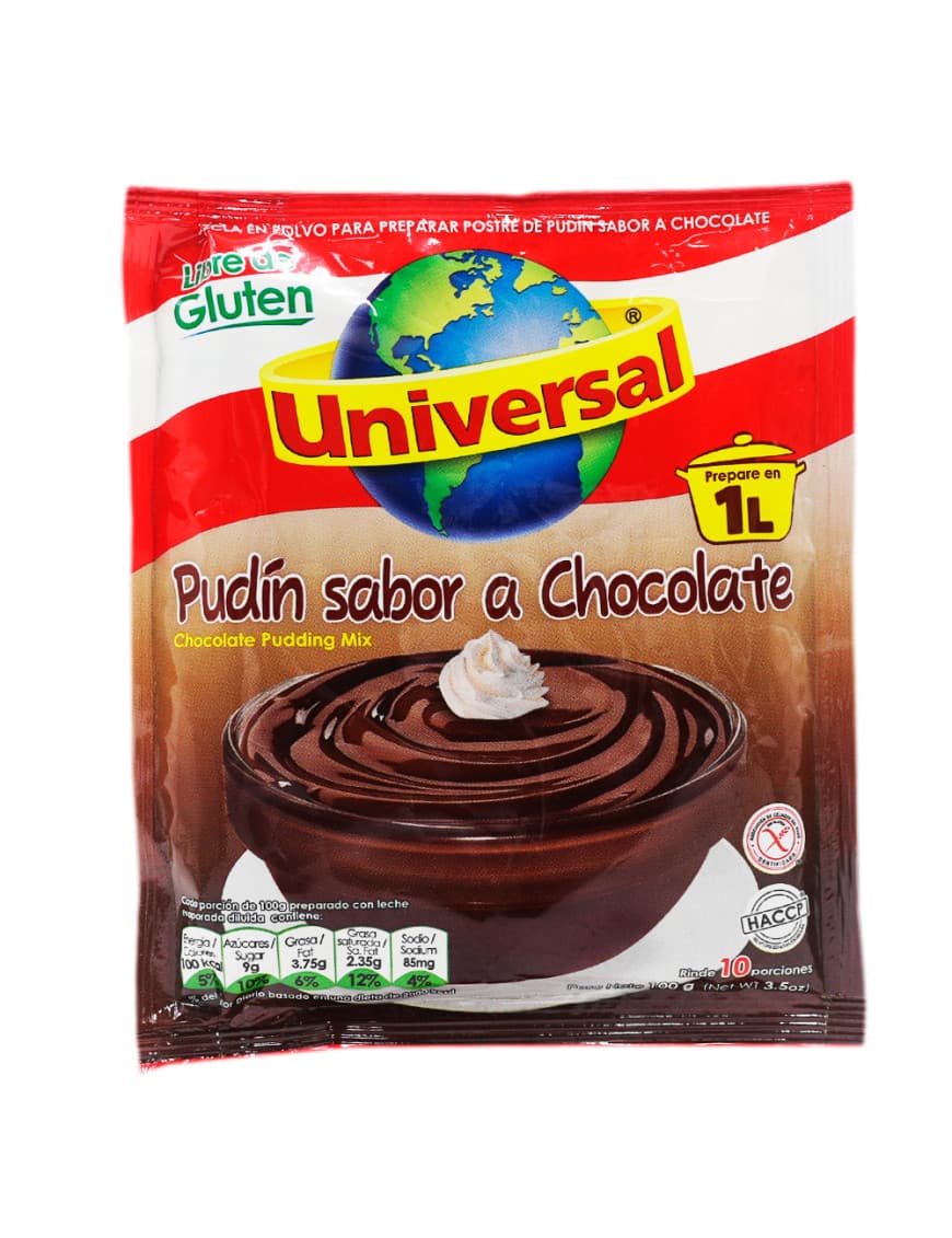 Universal pudin chocolate x 100 gr display x 12 und