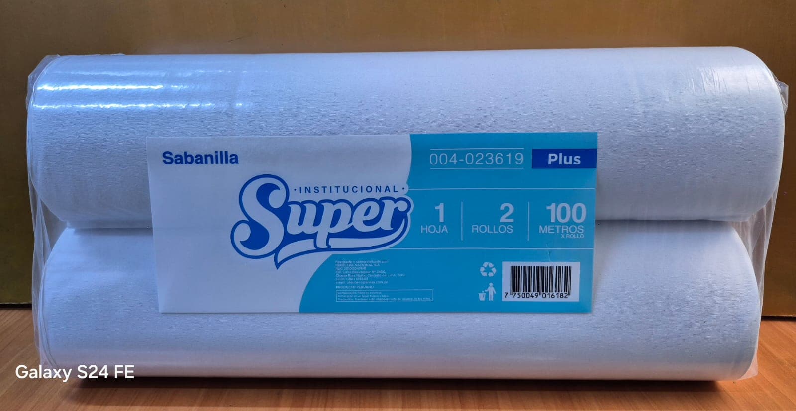 Super sabanilla blanca plus 2 x100 mts