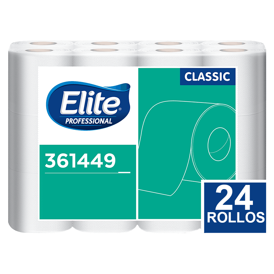 Elite papel higiénico rollito x 13 mts d/h 24 und