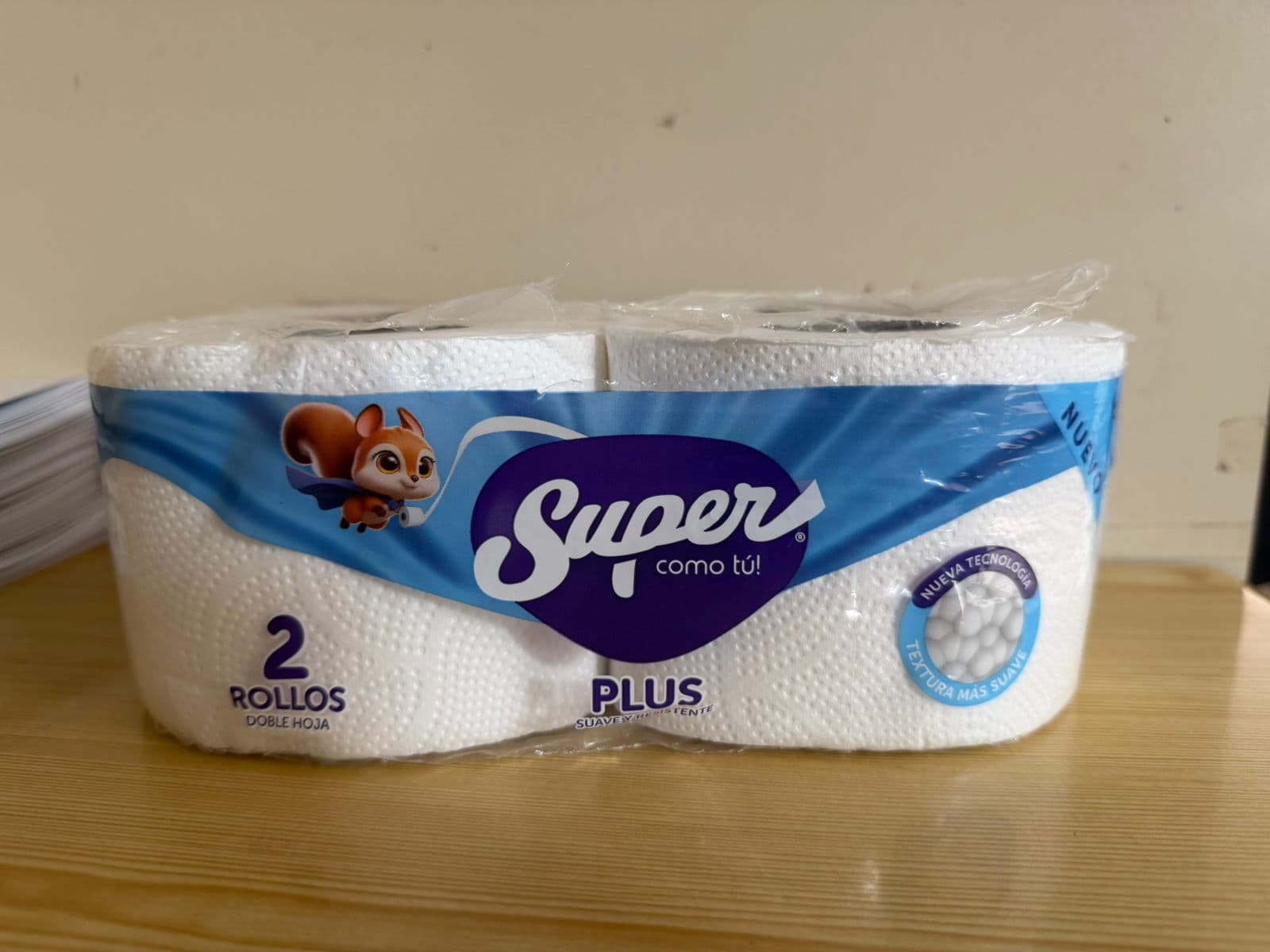 Super papel higiénico rollito plus suave x 25 mts d/h 2 x 10 und