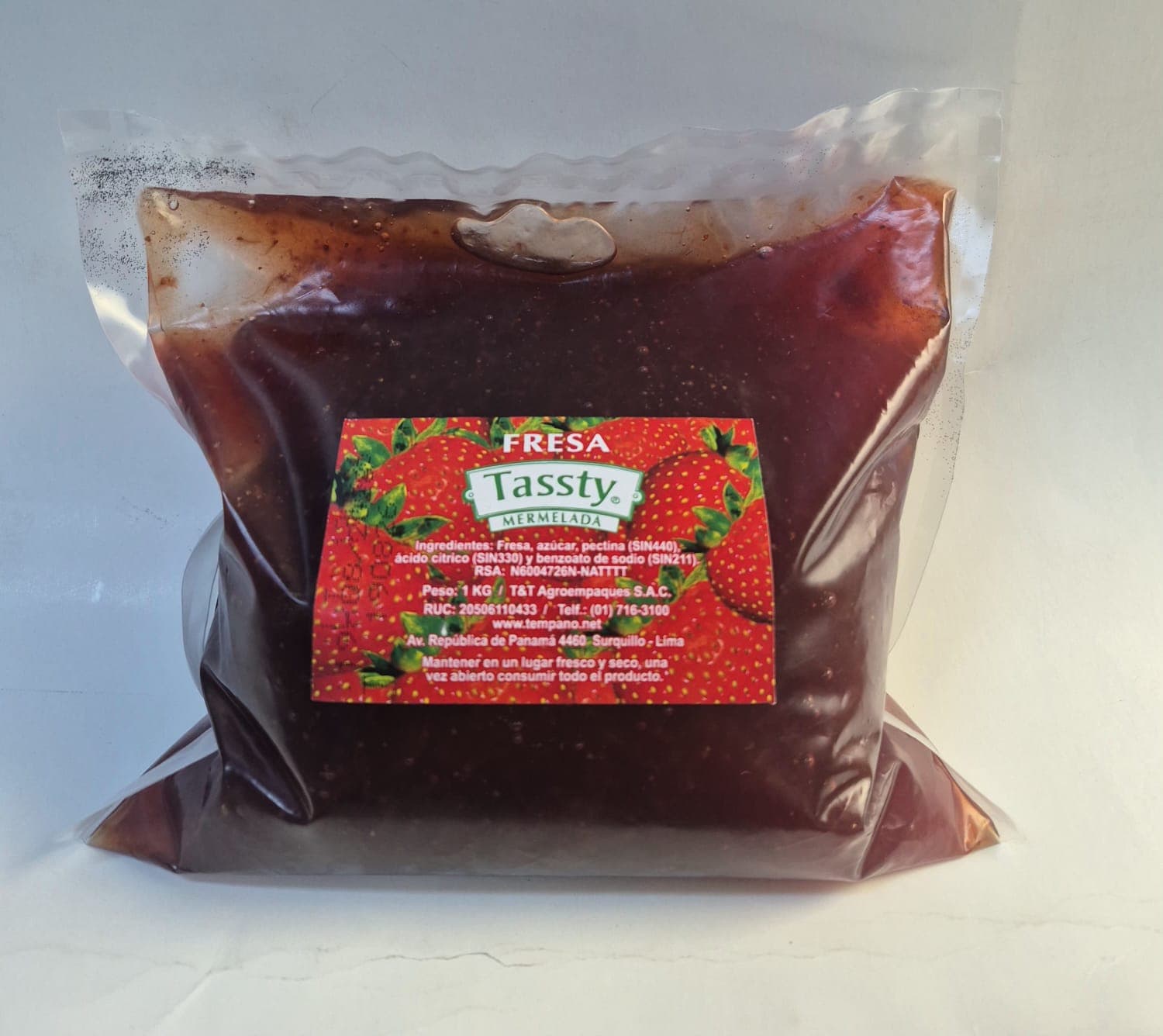 Mermelada fresa a granel bolsa x 1 kg