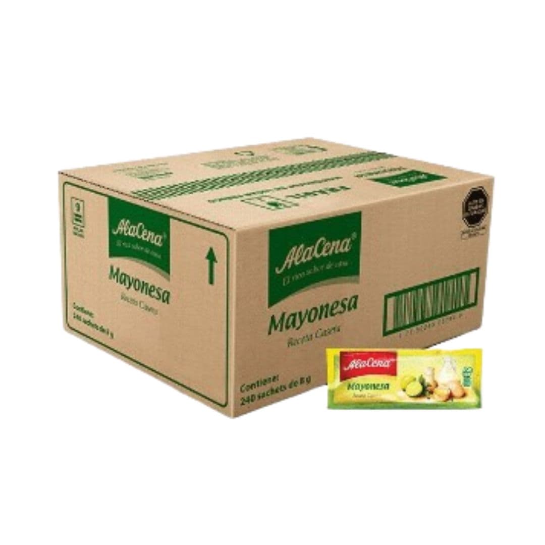 Alacena mayonesa sachet 8 grs.caja x 250 und