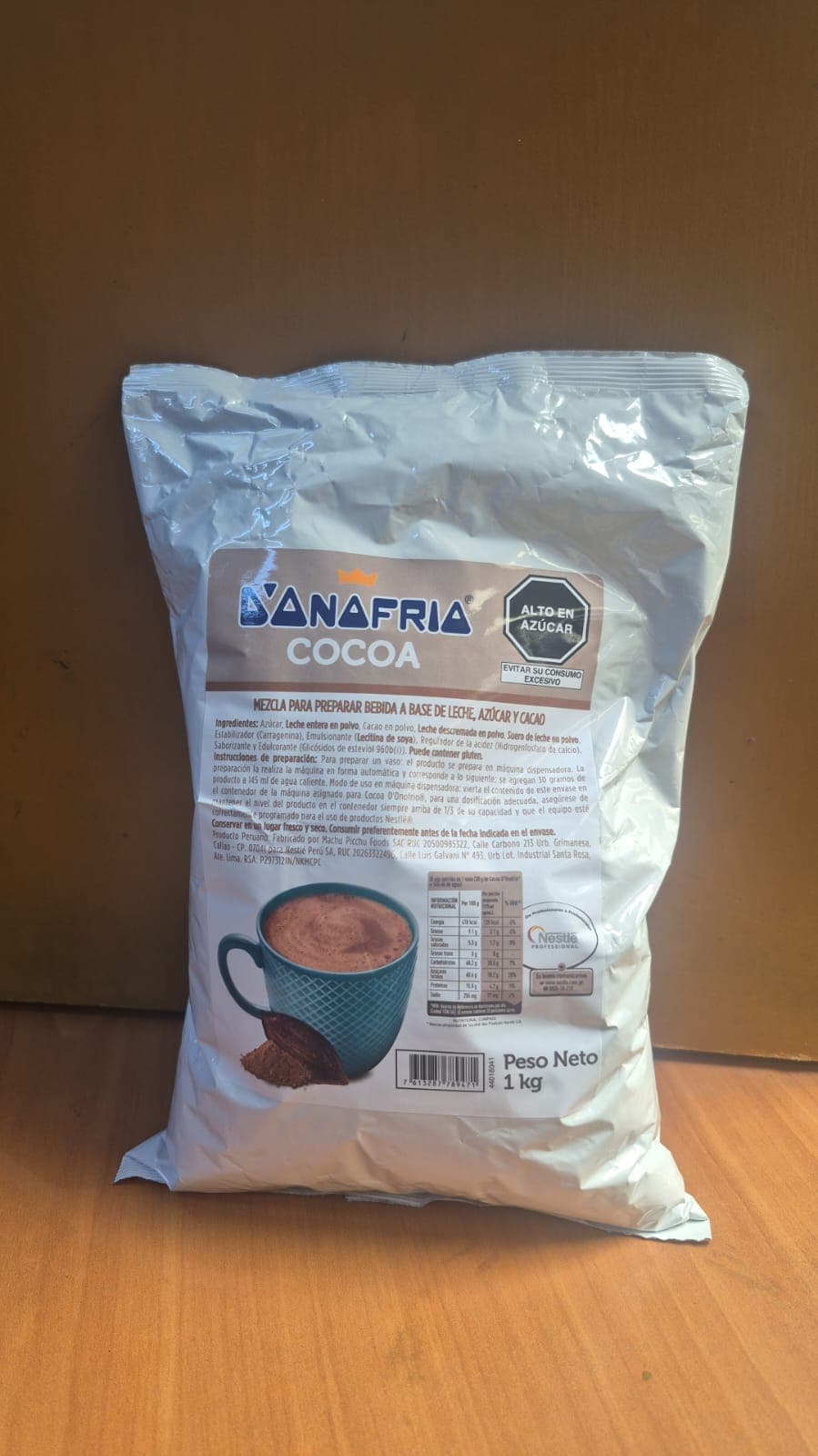 Nestle cocoa donofrio mezcla p/maquina x 1 kg