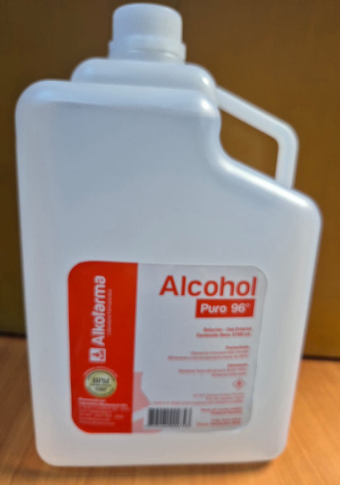 Alcohol líquido 96ª "Alkofarma" galón x 3.78 lt