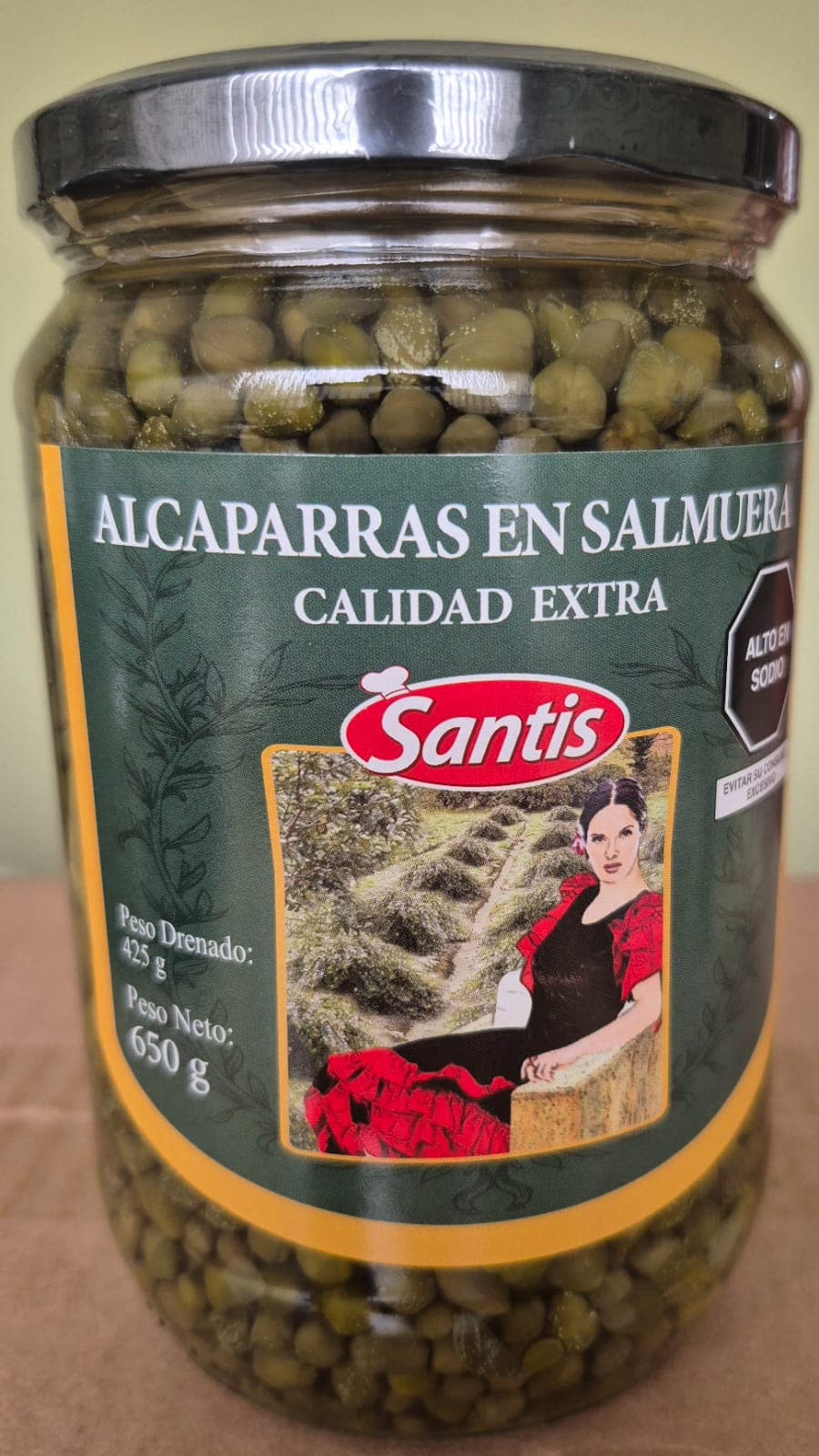 Alcaparras frasco x 650 gr