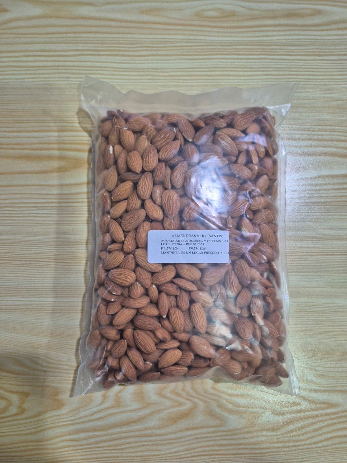 Frutos secos almendras bolsa x 1 kg