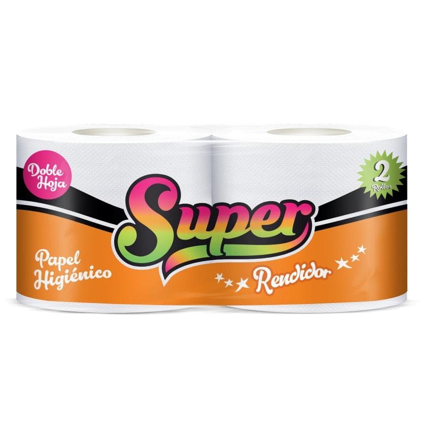 Super papel higiénico rollito rendidor x 15 mts d/h 2 x 10 und